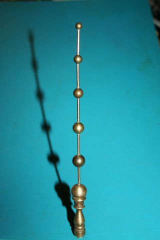 Retro Mid Century Modern Lamp Finial Atomic Age 8 " All Brass Space Needle