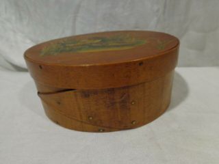 Vintage Primitive Style Bentwood Wood Shaker Style Box