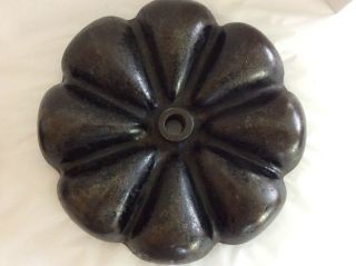 Vintage Antique Cast Iron STAR NAIL CUP Industrial Lazy Susan 8 - Cup Caddy 1900s 7