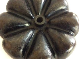 Vintage Antique Cast Iron STAR NAIL CUP Industrial Lazy Susan 8 - Cup Caddy 1900s 8