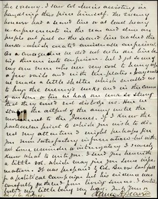 Civil War Union General James Beaver ALS Signed Letter re Battle of Cold Harbor 2