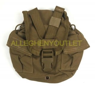Us Military Usmc 1qt Molle Coyote Brown Canteen Cover Carrier Utility Pouch