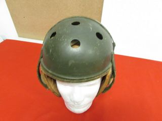 Wwii Us Army Tanker Helmet Rawlings Made Size 7 - 1/8 Id 