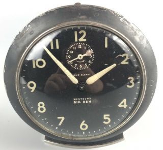 Vintage Antique Westclox Big Ben Alarm Clock - 2202