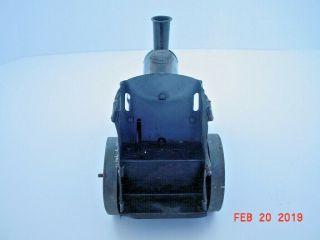 Antique Gebrüder Bing Tin Wind Up Steam Rollar Toy 4