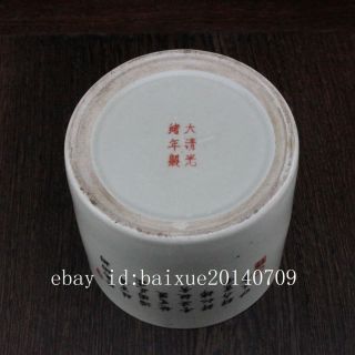 China old hand - carved porcelain famille rose bird & flower Cricket cans c01 4
