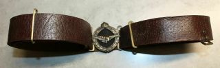 Rare Ww2 Hungarian Hungary 1930s Air Force Pilot Officers Belt & Buckle Rare