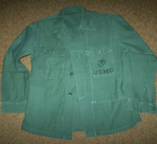 Fatigue Shirt,  Usmc,  Od Green,  U.  S.  Issue 2