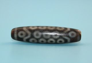 54 14mm Antique Dzi Agate old 36 eyes Bead from Tibet 2