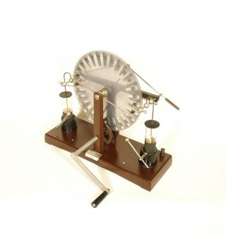 Vintage Central Scientific Wimshurst Machine Cranked Electrostatic Generator 7