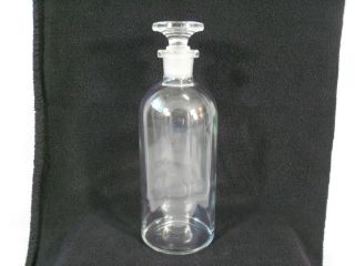 Vintage Kimax Usa 2 Apothecary Chemist Bottle W/ Ground Glass Stopper 8 1/4 "