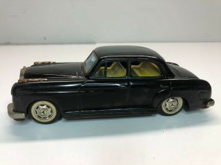 Vintage Toys Car Metal Black Mercedes Benz 2/9 Made In Japan