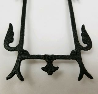 Antique cast iron directional Arrow weathervane lightning rod no glass vintage 4