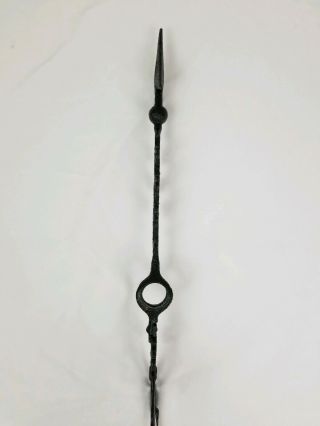 Antique cast iron directional Arrow weathervane lightning rod no glass vintage 8