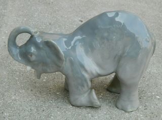 Art Nouveau Porcelain Elephant Figure From Rörstrand Sweden Early 20th.  Century
