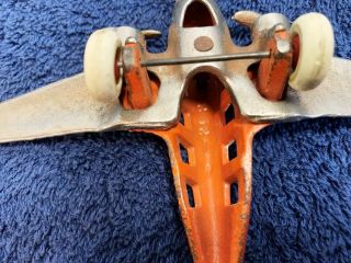 Vintage Cast Iron Toy Twin Engine Airliner Airplane TAT NC - 493 3