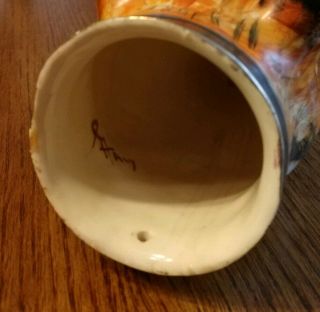 Antique Fox Head Stirrup Cup or Wall Pocket Marked Italy 7 