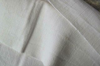 FRENCH HEMP SHEET 1800 ' s HAND SEWN HAND LOOMED ANTIQUE RUSTIC CLOTH 91x87 