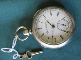 Vintage 1894 Elgin Pocketwatch,  Rare Key Wind And Key Set Old West Type