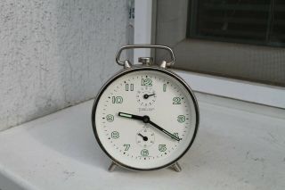 Vintage Old German Made Junghans Peter Desk Alarm Clock.