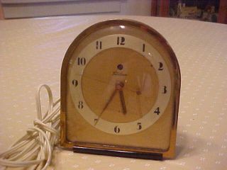 Art Deco Telechron Electric Clock / Runs Perfectly