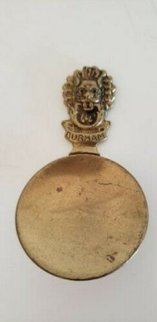 Antique Brass Tea Caddy Spoon Durham England Collectible Vintage Circa 1900