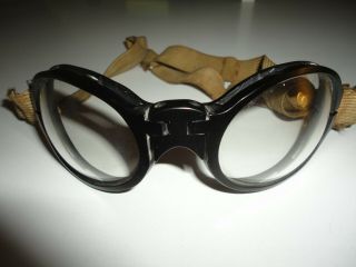 Ww2 German Luftwaffe Late War Protective Flight Flying Goggle.  Very Rare Type