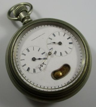 Chronometer Pocket Watch 18s Antique Parts Repair Only