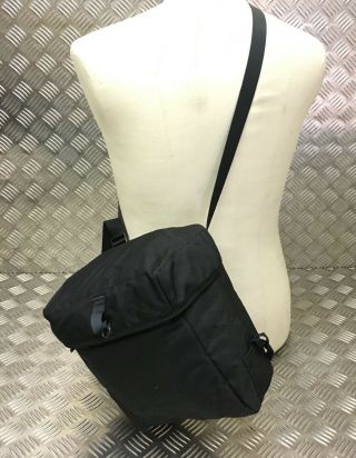 British Army S10 S6 Gas Mask Bag Black Haversack Respirator Plce