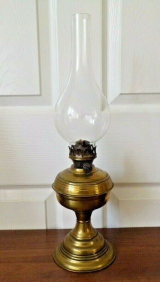 A Lovely Vintage Falk.  S Single Burner Oil Lamp Order Lovely