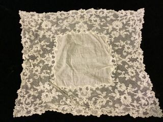Gorgeous Antique Lace Wedding Handkerchief Bridal Hankie