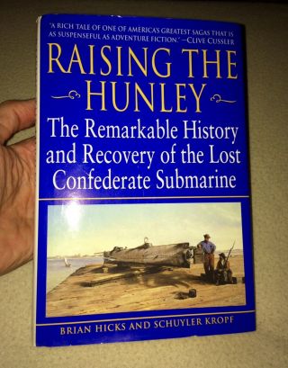 Rare Confederate Submarine Book With Photos Raising The Css Hunley Civil War