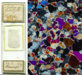 John Norman Mineral Section Polariscope / Microscope Slide