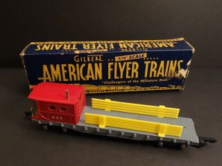 American Flyer 645 Work Car Metal Diecast,  Box