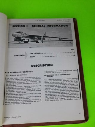 Air Force Boeing B - 47,  47b,  Db47b,  Db47e Aircraft Book