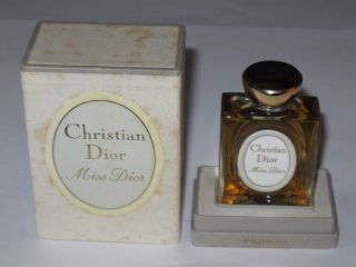 Vintage Christian Dior Perfume Bottle/box Miss Dior - 1/2 Oz/15 Ml - Unused/full