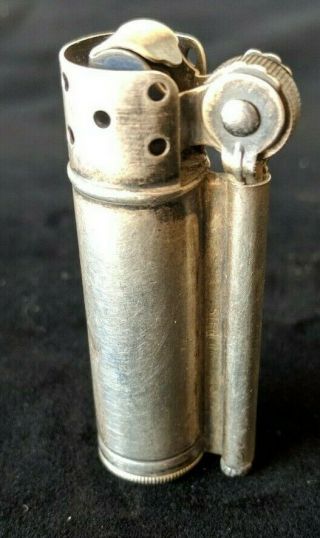 Vintage 1940s Dunhill Sterling Silver Service Lighter - Made In U.  S.  A.  - Wwii
