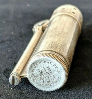 Vintage 1940s DUNHILL Sterling Silver Service Lighter - Made in U.  S.  A.  - WWII 3