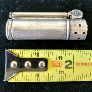 Vintage 1940s DUNHILL Sterling Silver Service Lighter - Made in U.  S.  A.  - WWII 9