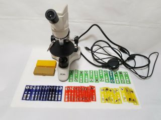 Optika Microscope B - 20,  Monocular,  40 - 400x,  Led And Slides