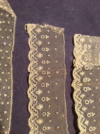 Vintage Antique Cream Lace Trim X 3 4