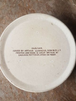 1934 GUINNESS Ashtray GA/A/58B By Ashtead Potteries (1) 5