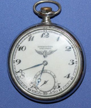 Antique Deco Movado Chronometer Swiss Pocket Watch