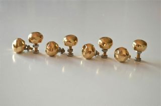 Set Of 8 Quality Faceted Brass Furniture Knobs Handles Chest Knob 2008