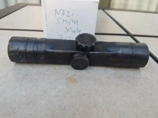 Vintage Sniper Scope German Mauser Rifle Wwii Gw Zf4 Ddx K43 Ww2