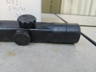 VINTAGE SNIPER SCOPE GERMAN Mauser Rifle WWII Gw ZF4 DDX K43 WW2 3