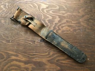 Wwii Us Army M3 Fighting Knife M6 Leather Sheath