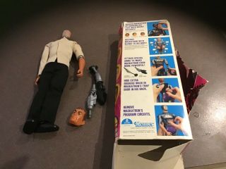 Vintage Kenner Six Million Dollar Man Maskatron In Badly Box 1976