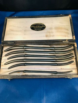 Very Rare Antique J.  Reynders Surgical Medical Instruments Civil War Era W/ Case