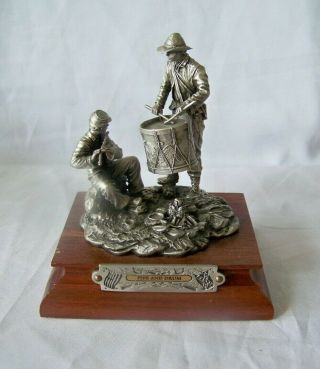 Vintage Chilmark F J Barnum " Fife And Drum " Pewter Civil War Figurine 1031